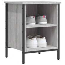 vidaXL Schuhregal Grau Sonoma 38x35x50 cm Holzwerkstoff Schuhregale Heim Garten Haushaltsbedarf Aufbewahrung,Ordnungssysteme, Kleideraufbewahrung,Schuhregale,schränke - Grau - Übersicht 5