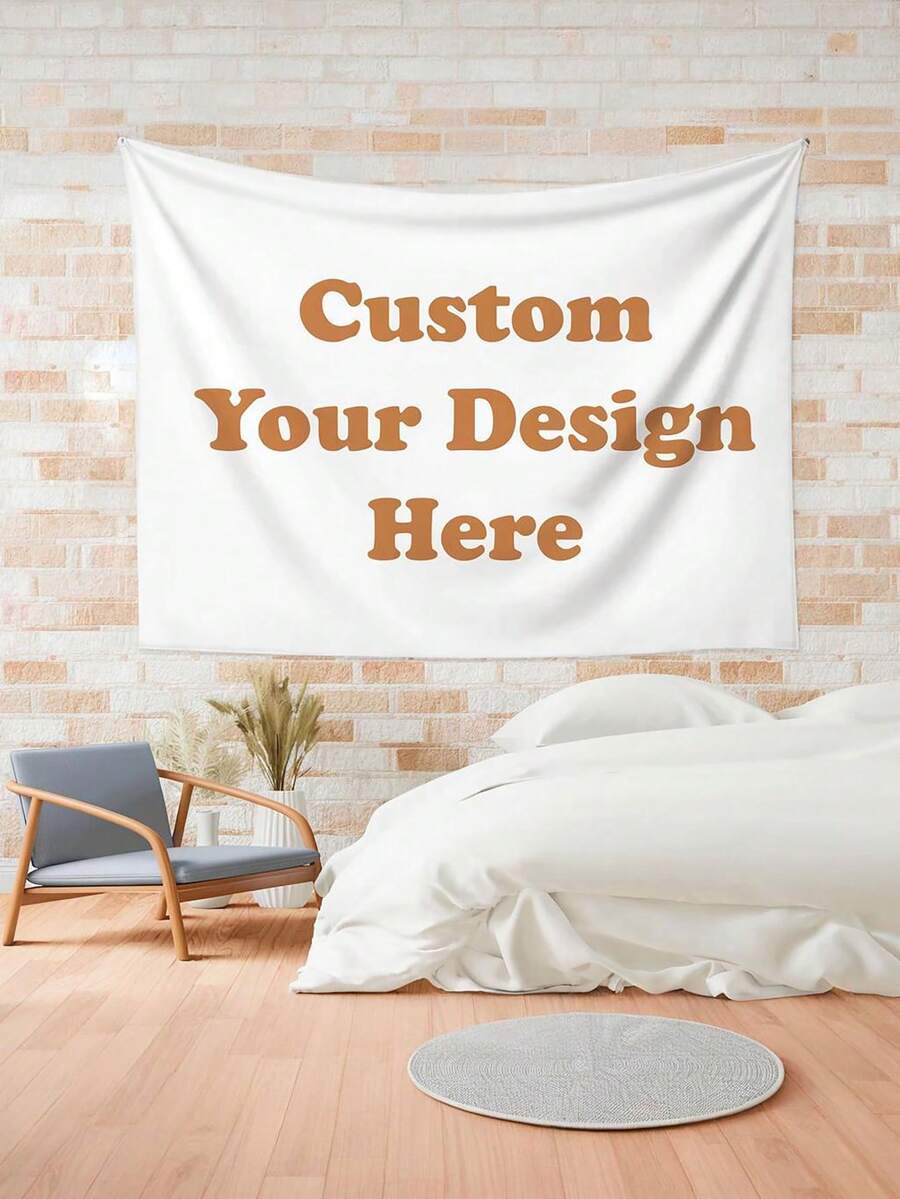 1pc - Customized Tapestry, Photo Customized Tapestry - Vivid Print, Wedding Customized Tapestry, Portrait Customized Tapestry, Birthday Customized Tapestry, Customized Flag, Wall Decor, Wedding Supplies, Wedding Decorations, Graduation, Graduation Gift, Suitable For Bride, Graduation Party Supplies - Multicolor - View 1
