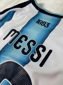 2026 Argentina Home 10-Number Jersey Short-Sleeved Football Jersey - 淺藍色 - 查看 5