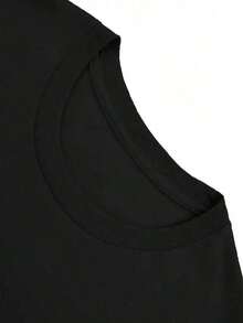 Camiseta Casual con Gráfico de Dados D20, Ropa Casual Diaria, Ropa de Verano - Negro - Ver 3