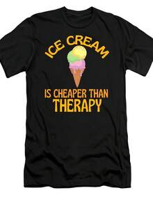 Camiseta "Ice Cream Is My Relax" para Hombre y Mujer - Camiseta Unisex Retro de Algodón Puro de 220GSM con Estampado de Helado, Cuello Redondo, Estilo Casual de Verano, Lavable a Máquina para Todas las Temporadas - Negro - Ver 6