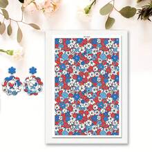 1pc Colorful Flower Leopard Pattern Print Polymer Clay Transfer Paper, Suitable For Creating Jewelry, Earrings, Transfer Paper DIY Handmade Mold - 1Pc - View 20