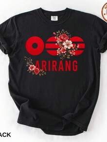 Global Music Idol Graphic T Shirt Y2K Retro Streetwear Casual Top World Tour Arirang Shirt –  K-Pop Merch  Army,Skin Friendly Pure Cotton Basic Tee, Casual Short Sleeve Loose Style For Female Ladies, Ideal For Street Fashion School Life Holiday Trip Party Gathering Daily Everyday Casual Dressing Looky2k playeras de hombre algodón camiseta de algodón mujer playeras de niño camisetas playeras de niña tops para adolescentes y2k mujer - Negro - Ver 1