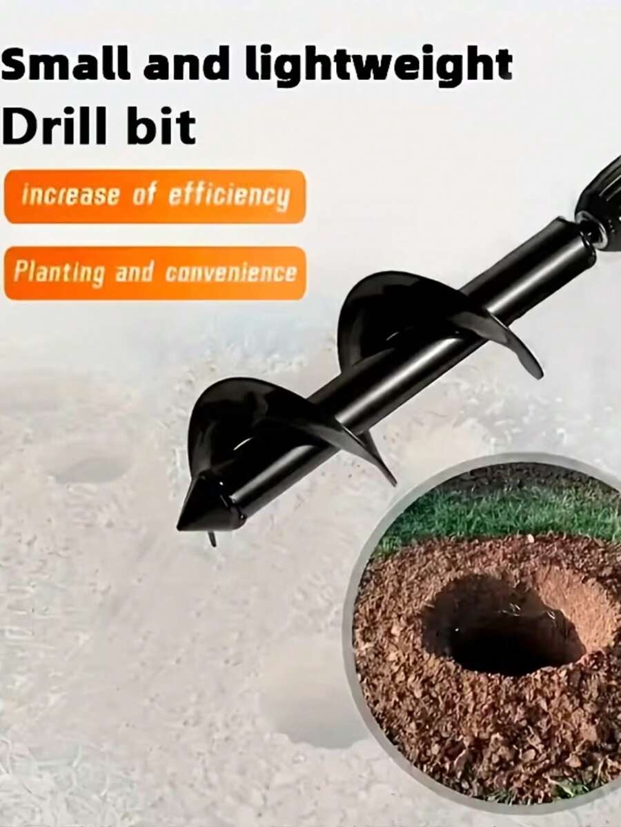1 Mũi khoan xoắn ốc trồng cây | Đầu lục giác 3/8", Trục thép đặc, Khoan ván bê tông, Trồng cây dễ dàng, Mũi khoan xoắn ốc, Đầu lục giác màu đen, Bền, Chống gỉ, Hộp đựng mũi khoan lục giác tiện lợi, Kim loại, Đóng gói riêng lẻ