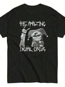 The Digital Circus Unisex Cotton Tee,playeras de hombre,ropa de hombre,camisas de hombre,playera de hombre - Negro - Ver 8