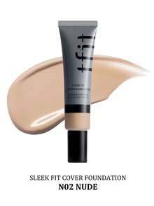 TFIT SLEEK FIT COVER 遮瑕底妝 N02 NUDE，高遮瑕輕盈、長效控油、霧面妝感、不易褪色防暈染，適合新手，K-Beauty 韓系彩妝，禮品 30g/1.05 Oz. - N02 NUDE - 查看 2