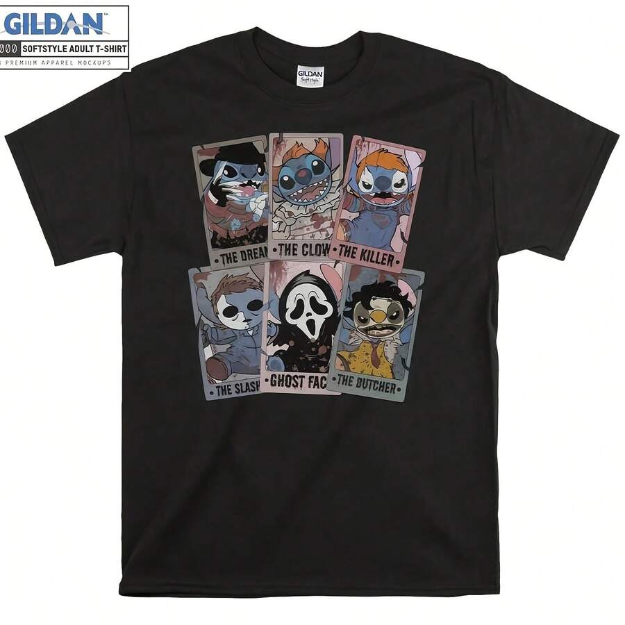 Vintage Sch Horror Halloween Halloween Sch T-s, & Adult Day Hoodies, Customizable Cistmas Pamas AC921 - Negro - Ver 1