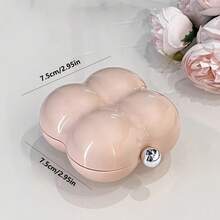 Cute Floral Pattern 7-Slot Portable Pill Case - Compact Medication Storage Box - White - View 6