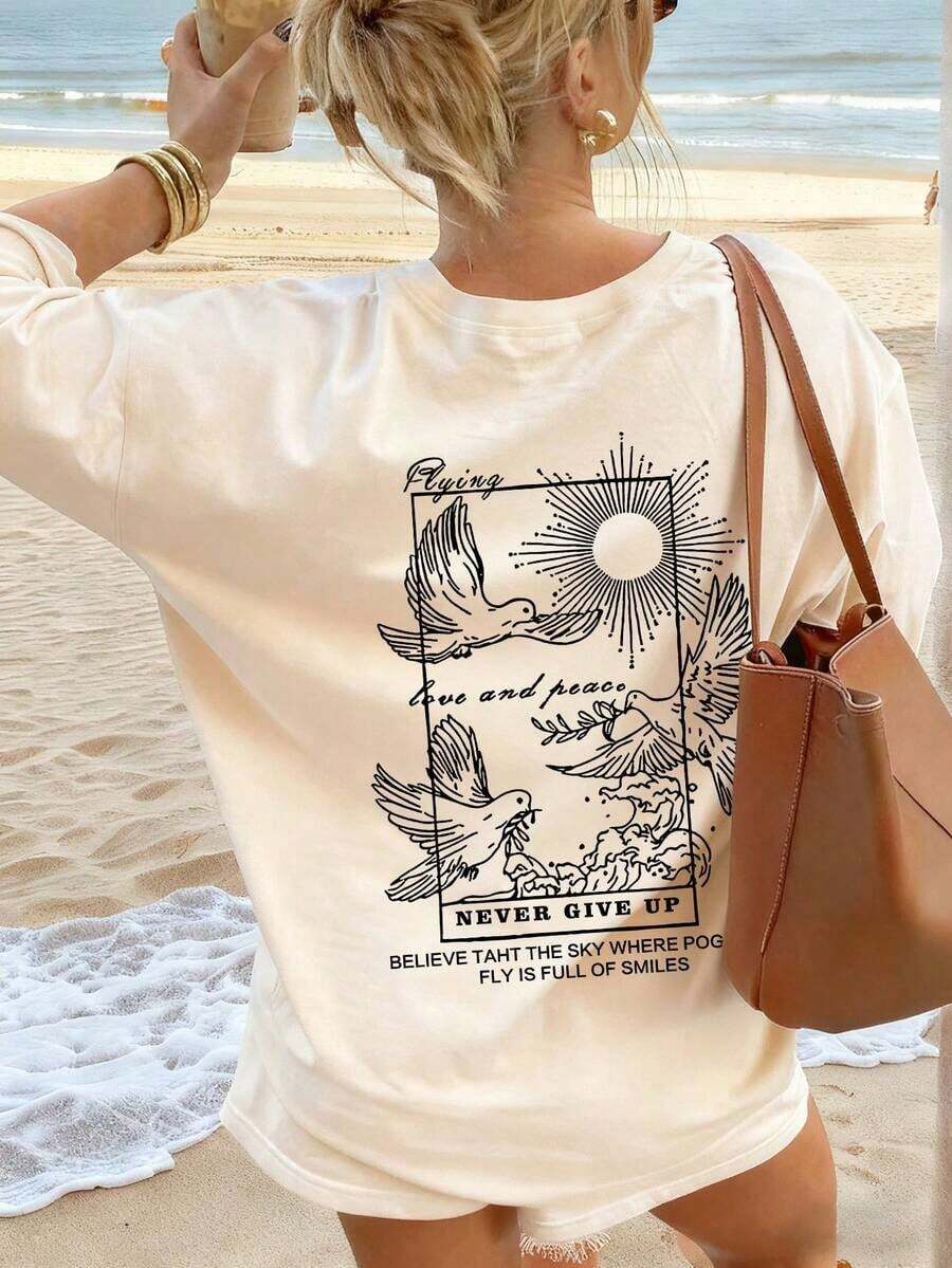 Cómodo Camiseta holgada de fe cristiana para mujer, camiseta de cuello redondo cómoda y elástica impresa con "Ezequiel 36:26", corazón anatómico y versículo bíblico, religiosa estética viral, adecuada para la iglesia, el estudio bíblico, la comunión juvenil y la devoción diaria casual de verano, playeras de mujer algodon - Albaricoque 2 - Ver 1