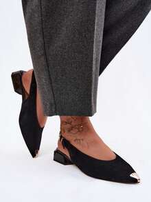 Elegant And Stylish Women's Sandals Made Of Natural Suede, On A Low Block Heel, With A Comfortable Leather Insole And An Adjustable Strap Beige Black Red Beige Black Red - Black - View 4