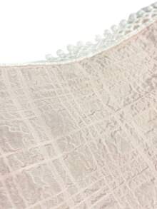1pc Fashion Novelty Large Bandana Headband, Denim Print & Solid Color Bohemian Style, Suitable For All Seasons - Baby Pink - View 3