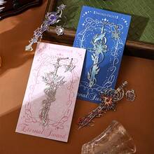 AHCRAFT 1pc Eternal Sword Themed Bookmark, Fantasy Sword-Shaped Metal Bookmark Gift For Birthday, Writer, Teacher, Friend, Book Club, Reader, Office, Home, Classroom - Eternal Sword - View 6