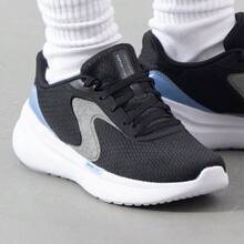 Skechers 全新百搭女士運動休閒跑步鞋 - 黑色/藍色 - 查看 4