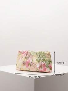 (隨機圖案) 女款手拿包、亮片包、花卉圖案、刺繡包、百褶包、晚宴派對、派對穿搭、舞會包、舞會配件、婚禮用品、優雅女款錢包、女性禮物 - 彩色 - 查看 7