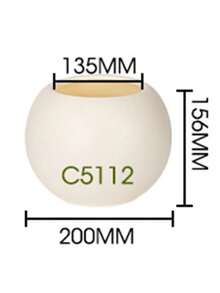 Elegant White Spherical Weather-Resistant Plastic Planter - For Indoor/Outdoor Use, Suitable For Artificial Plants, Succulents, Ferns, Mall, Garden, Balcony, Housewarming Decor, Easy To Clean, Lightweight, Ideal For Christmas, Thanksgiving - Multiple Styles - View 13
