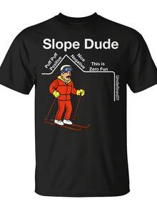 Camiseta de Maestro de Matemáticas de Secundaria Slope Dude Algebra Geometry - Estilo Igual para Hombres y Mujeres, Camiseta Estampada de Manga Corta de Verano 2026, 180G - Negro - Ver 1