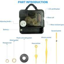 10 Set Kit DIY Mesin Jam Quartz Senyap, Termasuk 10 Pasang Jarum Jam Emas, Panjang Poros 23mm, Cocok Untuk Perbaikan, Penggantian, dan Pembuatan Jam Dinding dan Jam Meja, Dekorasi Rumah dan Kantor, Hadiah Untuk Pecinta Jam - Emas - View 5