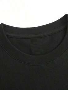 Camiseta de Mujer con Estampado Natural Claro, Camiseta Casual de Manga Corta con Cuello Redondo, Camiseta Deportiva Unisex de Algodón Suave y Transpirable, Camiseta de Mujer con Cuello Redondo para Verano, Corte Clásico, Camiseta Lavable a Máquina para Fanáticos de Música, Anime, Películas y TV, Ropa Casual de Verano para Exteriores, Regalo Perfecto para Hombres y Mujeres. - Negro - Ver 3
