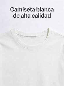 Camiseta multicolor de manga corta y cuello redondo para mujer - Estilo francés fresco: estampado de limones <<Les Citrons» - Prenda versátil ideal para vacaciones Camiseta básica de algodón puro - Estampado de limones con temática francesa - Camiseta de viaje casual y a la moda - Blanco - Ver 5