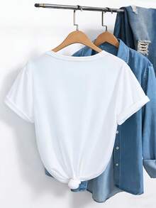 Women T-Shirts - White - View 2