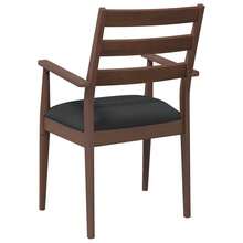 vidaXL Esszimmerstühle mit Kissen 2 Stk. Braun Massivholz Gummibaum Restaurantstühle, Bürostühle, Gartenstühle, Partystühle. Dieses Produkt umfasst nur Stühle, ohne Tische. Ein klassisches, hochwertiges Möbelstück. - Braun - Übersicht 6