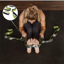 1pc 2.4m Non-Elastic Yoga Leg Stretching Strap With 12 Loops, Stretching Poster Included, Suitable For Yoga And Fitness - Multicolor - View 13