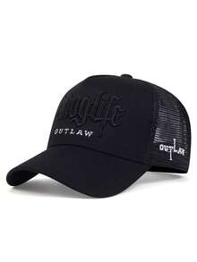 Mũ lưỡi trai unisex điều chỉnh được, thêu chữ hoạt hình thời trang, phong cách hip hop, thích hợp cho mùa xuân, mùa thu, du lịch, bãi biển, tiệc tùng. - những kẻ bạo loạn CUỘC SỐNG - Xem 14