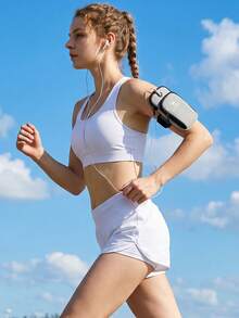 CAMEL CROWN Unisex Sports Armband Phone Holder, Outdoor Running Arm Bag For Mobile Phone - Light Grey - View 8
