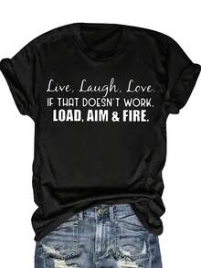 Camiseta con Frase Humorística, 100% algodón, cuello redondo, estilo casual, opción ideal para parejas, un regalo perfecto para novio, novia, esposo o esposa, camiseta para parejas en el Día de San Valentín. - Negro - Ver 6