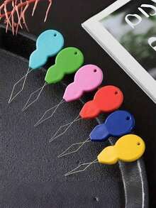 2/5/10pcs Plastic Needle Threader, Hand Sewing Machine Needle Tool, Suitable For Sewing, Knitting, Quilting, DIY Arts, Random Color - Random Color - View 3