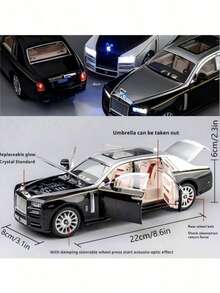 2026 New 1pc Phantom Car Inertia Simulation Model Toy With Opening Doors, Car Interior Decoration, Office Toy, Birthday Gift, Graduation Gift, Holiday Gift, Perfect Gift - Birthday Gift - Easter Gift - Perfect Gift - Gift - Toy - Easter - Decoration Prop - Multicolor - View 3