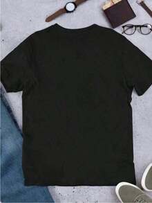 1 pcsCamiseta Iced Coffee Anxiety, camiseta informal de verano de algodón de  con cuello redondo y manga corta (1 pieza)180g 100% Cotton soft - Negro - Ver 3