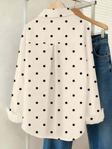 Camisa casual de mujer con estampado de lunares - Multicolor 2 - Ver 2