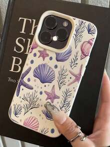 PU.Children's Elements.Shell.Stars.Suitable Color.Pink.White.Shock Resistant.Design.Fashion.1 Piece.Full Coverage.TPU.Compatible.Children's Series.161514131211.ProMax. - 多色 6 - 查看 7