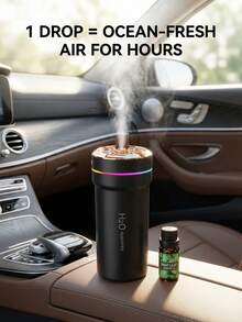 Humidificador Premium para Auto DOVVEE: Donde cada gota nutre tu viaje. Respira serenidad, conduce con claridad. Eleva tu espacio, eleva tu espíritu. - Beis - Ver 2