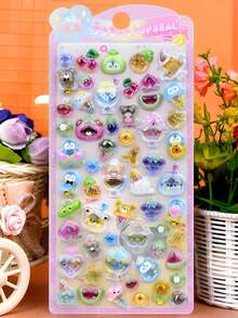 3D Embossed Foil Stickers - Underwater World, Ocean Bubbles, Suitable For Decorating Diaries, Photo Albums, Phone Cases - Multicolor - View 13