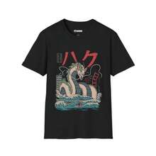 Women's Summer Casual 180g Pure Cotton T-Shirt Spirited aways studios Ghiblis Simple Style Men's Regular T-Shirt - Svart - Visa 7