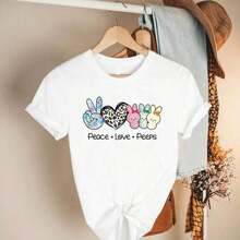 Camiseta Blanca Inspirada, Linda Camiseta Casual Para Niños, Playful Pals, Nee Doh, Ropa De Verano Para Adolescentes, Ropa De Pascua Para Niños, Ropa De Verano Para Adolescentes, Conjuntos De Verano Para Mujeres, Conjuntos De Pascua, Verano, Conjuntos De Pascua Para Niños, Camiseta De Pascua Peace Love, Regalo De Camiseta De Conejo De Pascua Para Mujer. Esta Adorable Camiseta Blanca Inspirada Para Niños Está Confeccionada Con 100% Algodón Puro Para Una Suavidad Y Transpirabilidad Excepcionales, Garantizando Comodidad Durante Todo El Día Para Uso Diario, Actividades Escolares Y Salidas Casuales Para Niños Y Niñas. Regalos Personalizados, Regalos de Pascua para Niños, Recuerdos de Fiesta para Niños, Regalos para Niños, Amigos y Familiares. - Negro - Ver 1