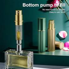 Perfume Travel Refillable Bottle Cologne Portable Atomizer Fragrance Scent Sprayer Pump Fill From Bottom Mini Pocket Size 5ml For Travel Essentials And Best Gift - Gold - View 4