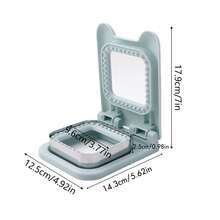 1pc Creative Kitchen Hand-Protecting Sandwich Mold - Light Blue Multifunctional Combination, Stainless Steel Round & Square Embossed Cutter, DIY Portable Food Carving Tool, Breakfast Rice Ball Cake Mold, Kids Bento Maker, PB&J Maker, Easy To Make Cute Cartoon Sandwiches, Toast Pocket Bread Mold - View 12