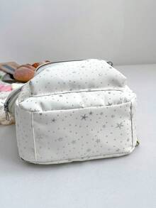 Glitter Star Mini Backpack, Girly Style Multi-Color Small Backpack, Including Small Pouch - Multicolor - View 7