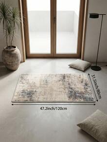 1 pieza Alfombra de sala de estar con estampado oscuro, adecuada para cocina, comedor, dormitorio, decoración de vacaciones, interior/exterior, oficina, vestíbulo, felpudo antideslizante, alfombra de baño, pasillo, área de estudio y juegos. - Multicolor - Ver 13
