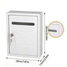 Simple Rainproof Mailbox With Lock, Available In Multiple Specifications, Anti-Theft, Convenient Mail Slot, Durable For Outdoor Wall Mounting, Suitable For Household Use, Villas And Courtyards. - Multi-size Mailboxes - View 10