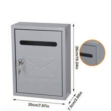 Simple Rainproof Mailbox With Lock, Available In Multiple Specifications, Anti-Theft, Convenient Mail Slot, Durable For Outdoor Wall Mounting, Suitable For Household Use, Villas And Courtyards. - Multi-size Mailboxes - View 9