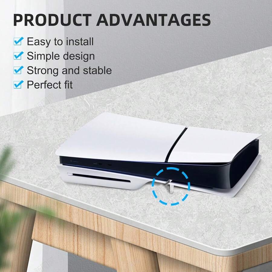 2pcs/Set Horizontal Stand Holder Cooling Feet Accessories For Slim/Pro Disc & Digital Editions - View 1