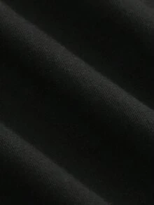 Talla Grande - Talla Grande - Camiseta Negra de Talla Grande para Mujer, con Diseño Casual de Manga Corta y Cuello Redondo. Es Lavable a Máquina y Adecuada para Todas las Estaciones, Ofreciendo un Ajuste Cómodo con un Patrón Único - Negro - Ver 3