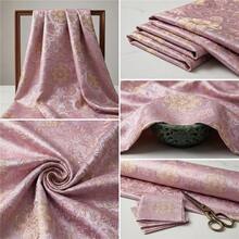 1pc, Exquisite Embroidered Brocade Fabric, 150g/Sqm, Polyester Material, Pre-Cut, Hand Wash Only, Suitable For DIY Handicrafts, Sewing, Clothing And Home Decor - Multicolor - View 3