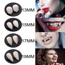 5pcs/Set Vampire Teeth, Suitable For Cosplay Props And Halloween Parties, Halloween Costume Props, Gothic Parties, Plastic Vampire Fangs With Hot Melt Adhesive, Zombie Teeth, Theme Events, Costume Accessories, Weird Aesthetics, Weird Props, Cosplay Enthusiasts, Instruction Manual Included - Teeth - View 7