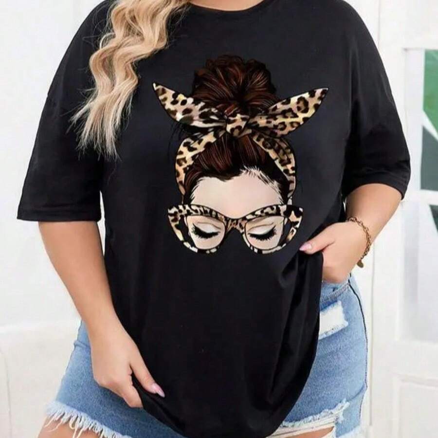 Mujer002|Camiseta de mujer|Enviado desde México|Transpirable de alta calidad|Camisetas|Camisetas holgadas|Camisetas deportivas para actividades diarias|Camisetas deportivas|Camisetas cómodas y transpirables|Camisetas deportivas casuales de cuello redondoC - Negro - Ver 1