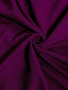 Vestido largo de fiesta elegante y ajustado con hombros descubiertos y abertura para mujer de talla grande, ideal para fiestas navideñas y ocasiones formales.Disponible en azul marino. - Morado Violeta - Ver 8